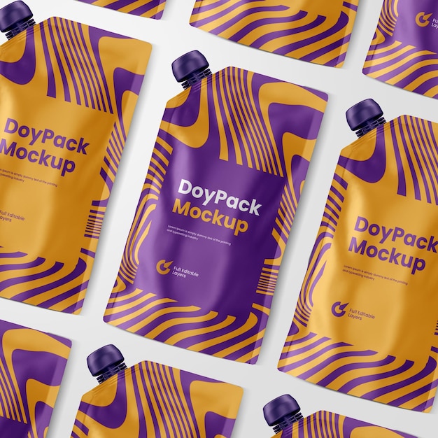 Uitloopzakje of doypack-mockup