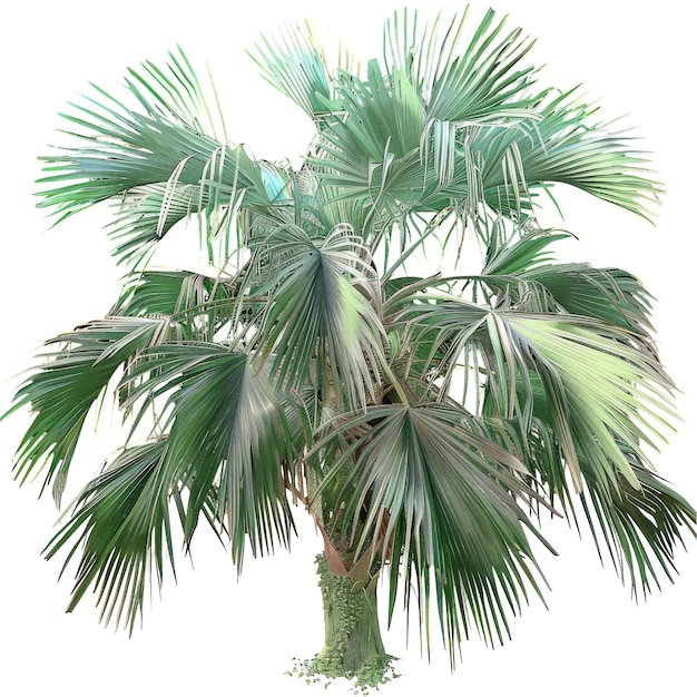 uitsnede Livistona_Chinensis_Chinese_Fan_Palm doorzichtige achtergrond