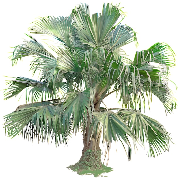 uitsnede Livistona_Chinensis_Chinese_Fan_Palm doorzichtige achtergrond