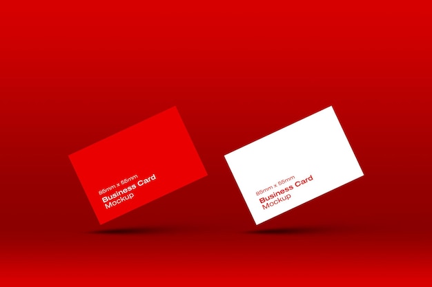 UK size business card mockup template