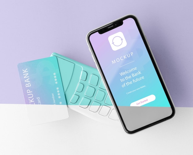Układ Z Makietą Aplikacji Do Płatności Na Smartfonie Smartphone
