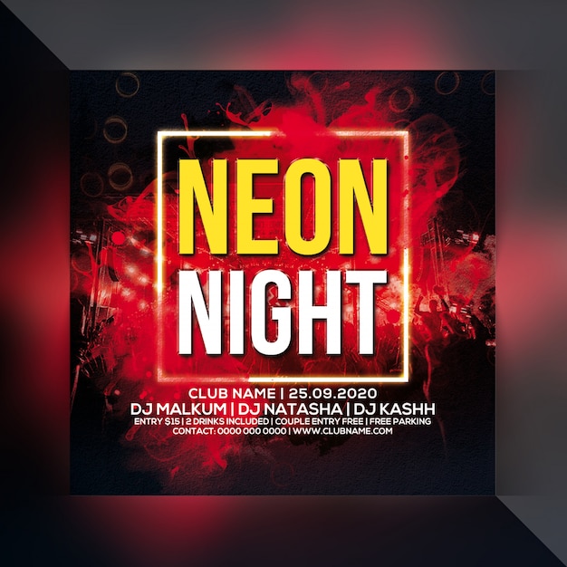 Ulotka Neon Night Party