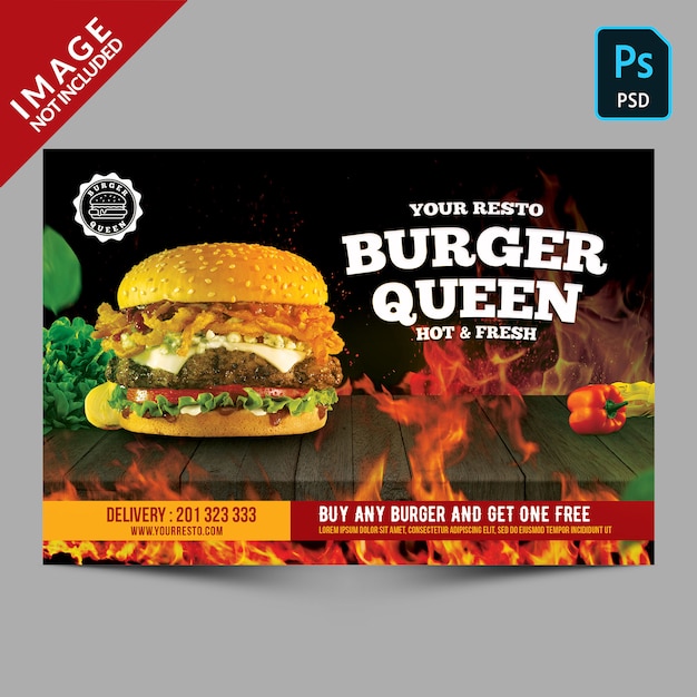 Ulotka Promocyjna Burger