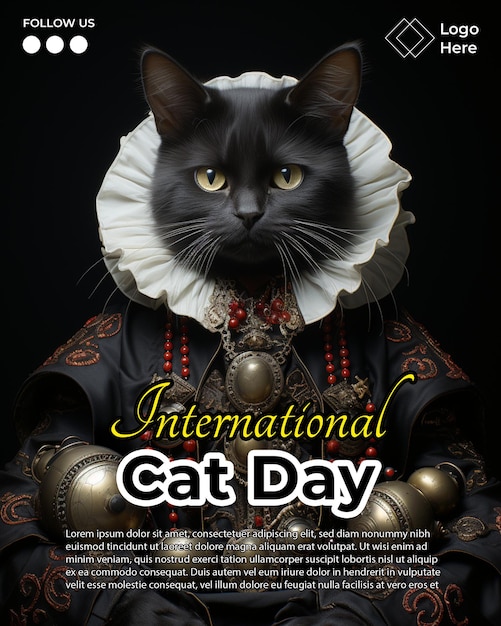 PSD ulotka z okazji międzynarodowego dnia kota