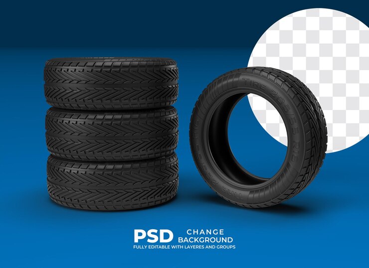 Ułożone opony PSD
