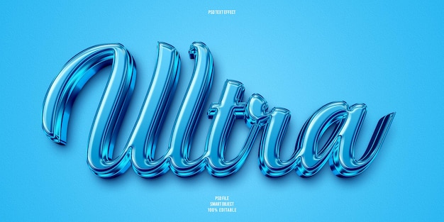 Ultra 3d editable text effect