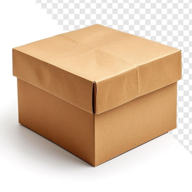 Ultra Realistische Brown Box DSLR HD 8K op een doorzichtige achtergrond