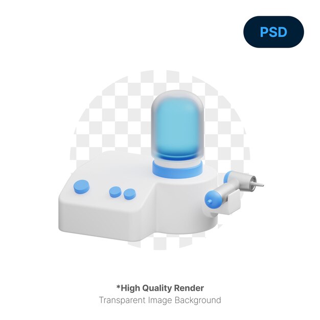 PSD ultrasonic scaler 3d icon premium psd