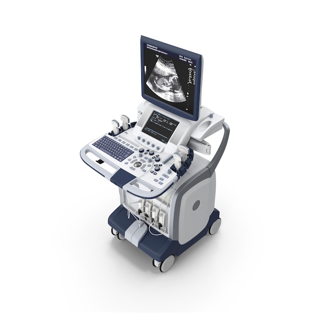 ultrasound machine showing a fetal scan medical equipment for prenatal care