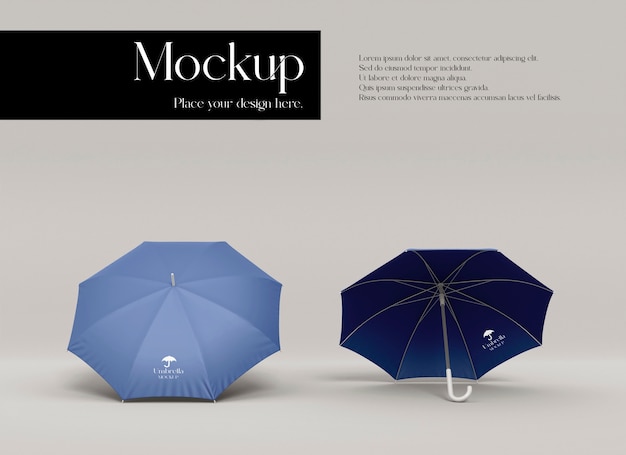 Design mockup ombrello