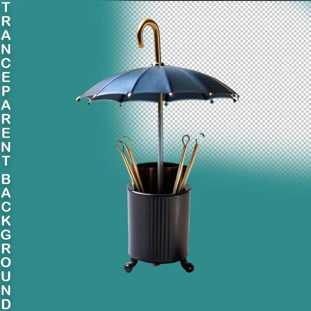 PSD umbrella png isolated on transparent background