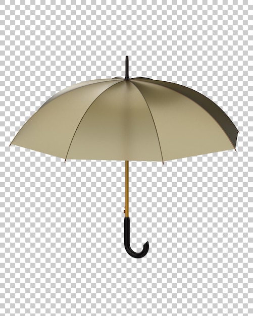 Umbrella on transparent background 3d rendering illustration