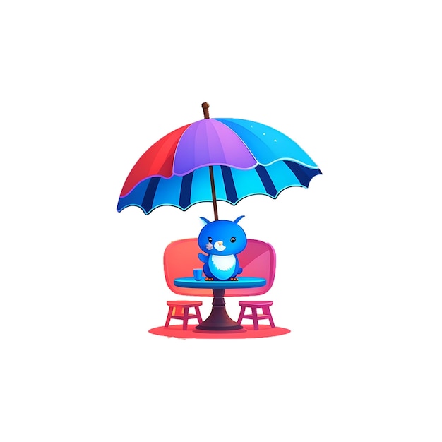 PSD umbrella vector icon image