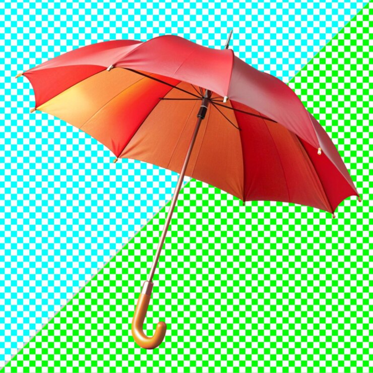 PSD umbrellas on transparent background