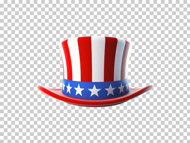 Uncle Sam039s hat isolated on transparent background png psd