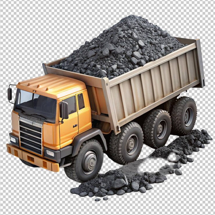 PSD underground truck with coal