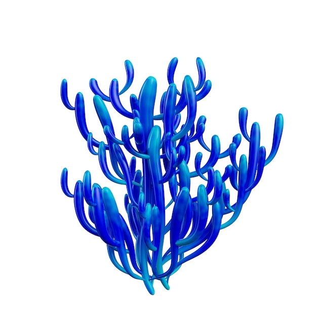 underwater animals 3d illustration