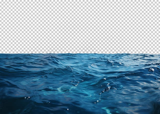 PSD underwater blue ocean isolated transparency background