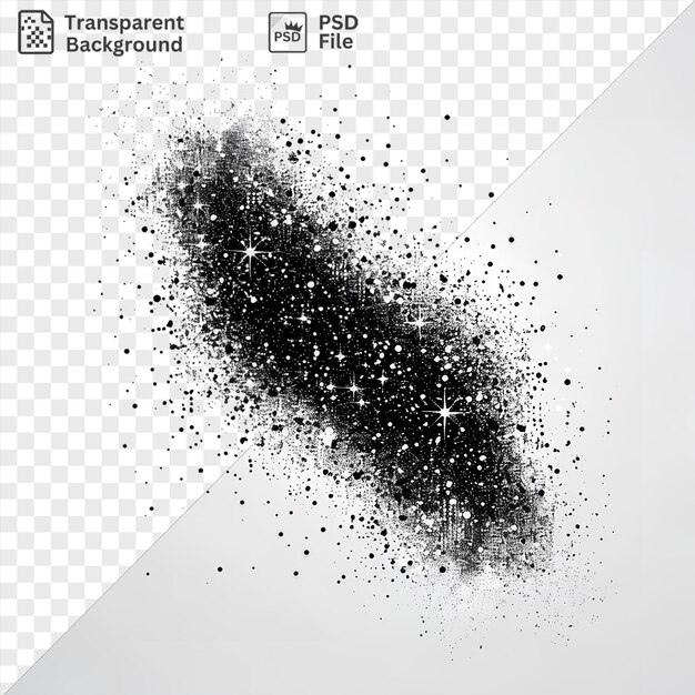 PSD uniek abstract glitter scatter vector symbool sterrenlicht glinstert op een geïsoleerde achtergrond