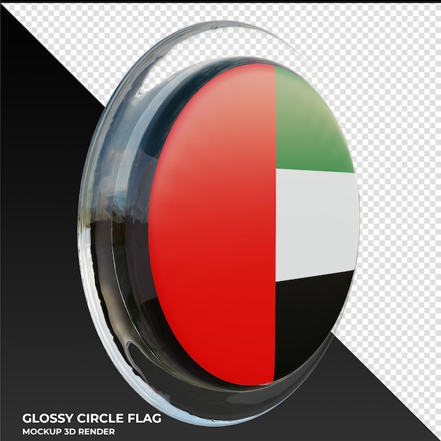 PSD Союз южноамериканских наций0003 реалистичный трехмерный текстурированный глянцевый флаг круга