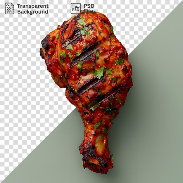 PSD Уникальная говядина тандури пицца в форме человеческой головы