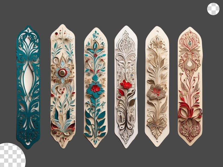 PSD unique bookmarks png transparent