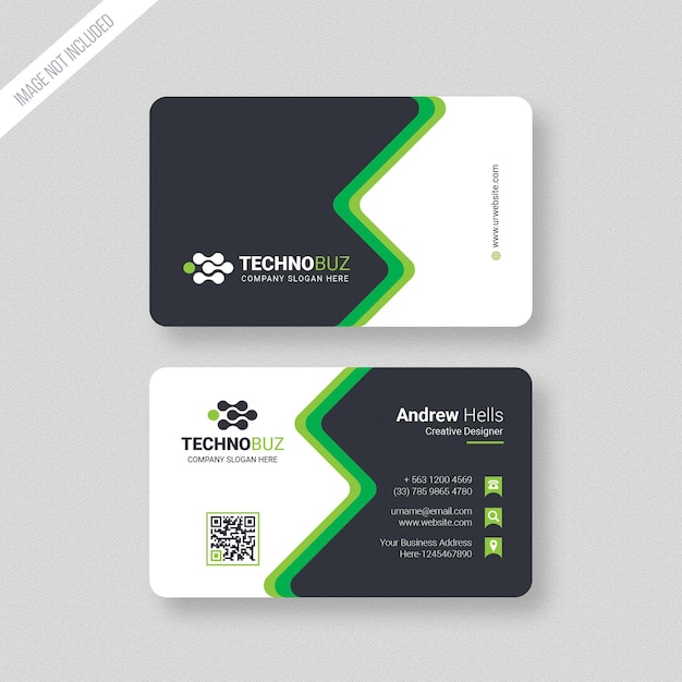 PSD unique business card template