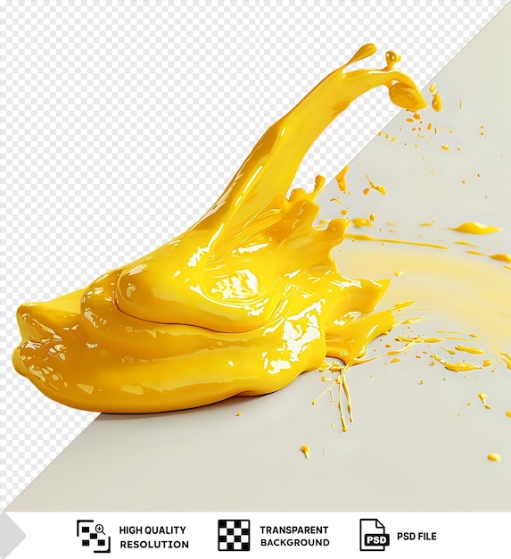 PSD unique dijon mustard smear png clipart no background png psd