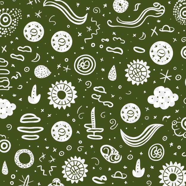 PSD unique doodle patterns artistic outlines collage and scribble designs for your digital projects