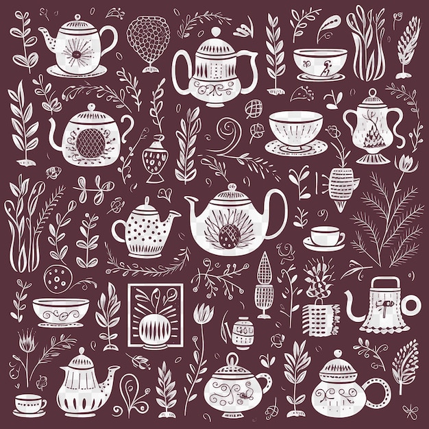 PSD unique doodle patterns artistic outlines collage and scribble designs for your digital projects