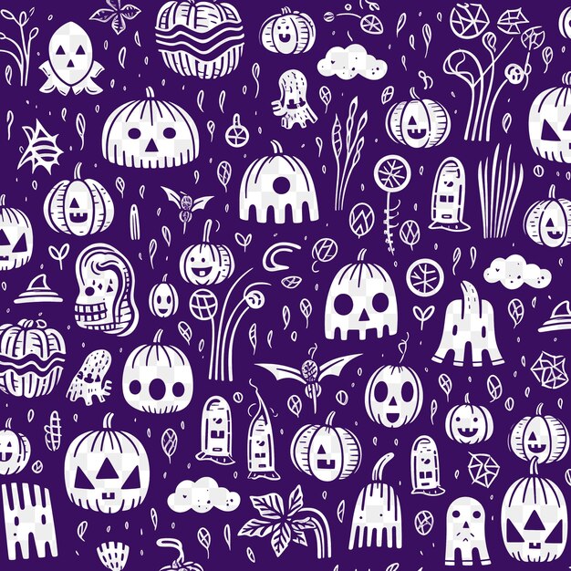 PSD unique doodle patterns artistic outlines collage and scribble designs for your digital projects