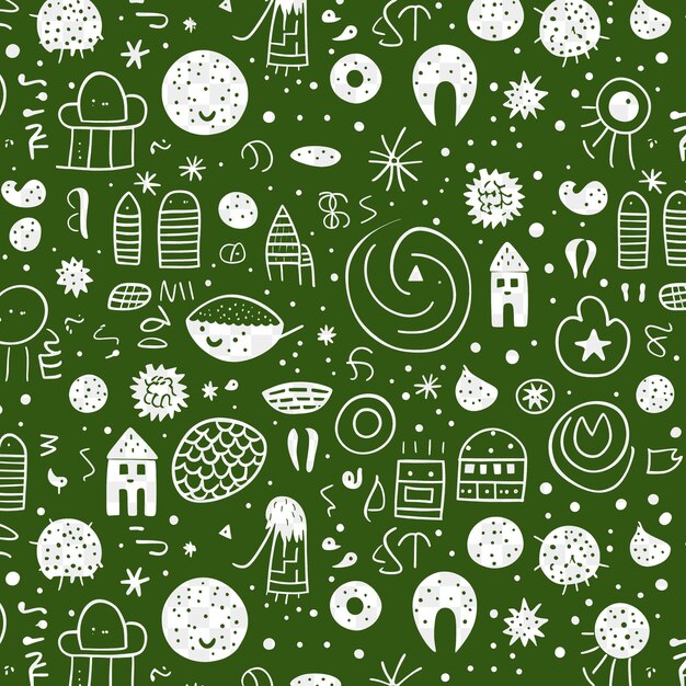 Unique doodle patterns artistic outlines collage and scribble designs for your digital projects