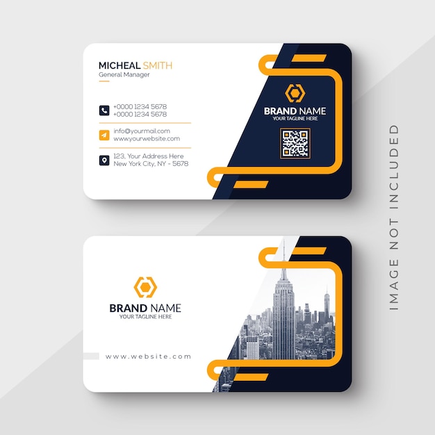 Unique and eye catching business card template