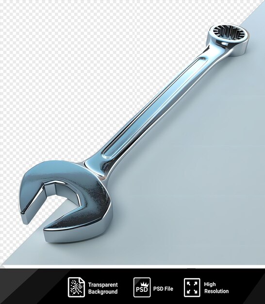 Unique fixed wrench mockup on a isolated background png