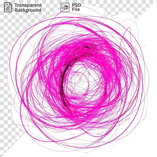 PSD ネオン・アブストラクト・スクリブルズ ベクトル・シンボル・カオス ピンク・ブルー・スワイルド