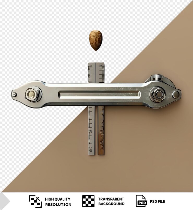 PSD unique vernier caliper caliper measuring a nut png psd