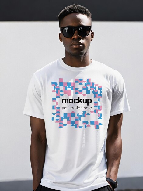 PSD unisex tshirt mockup tee showcase template aesthetic branding merch mockup