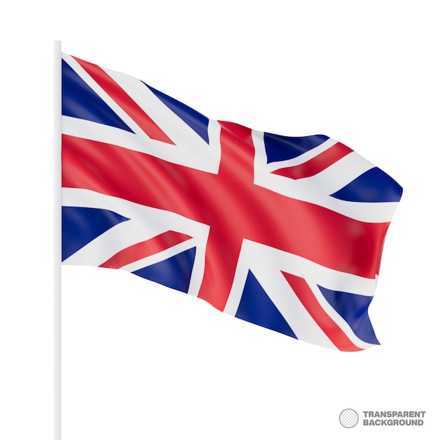 United Kingdom Flag 3d rendering