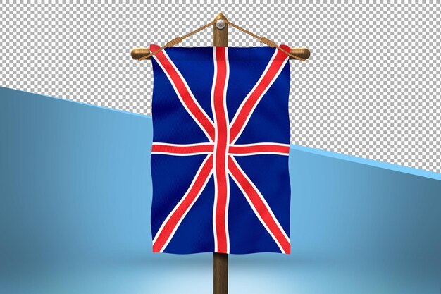 PSD regno unito hang flag design background