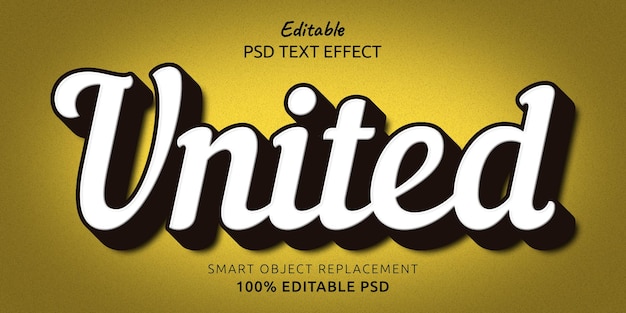 United Photoshop Text Effect