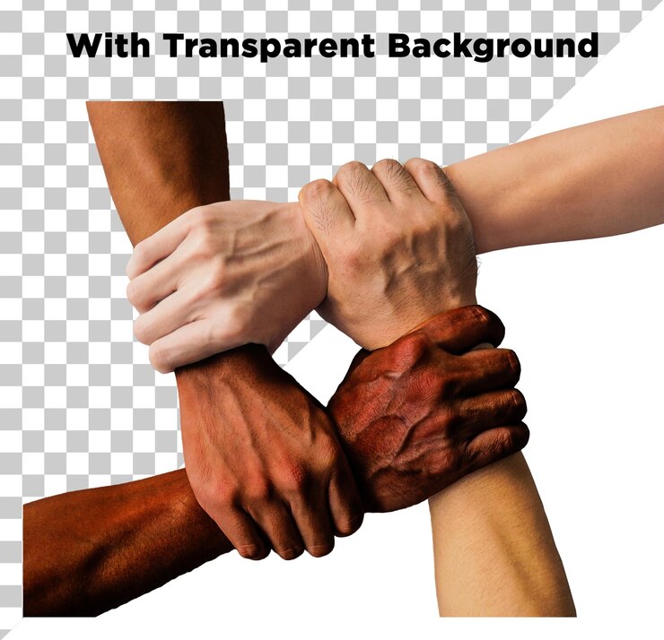 PSD unity hands photo png psd
