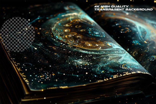 PSD universe is vast library of cosmic knowledge where on transparent background