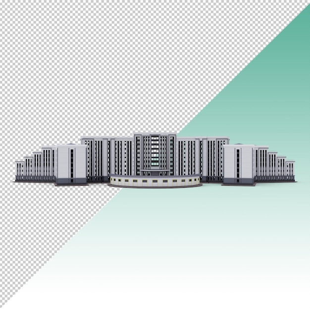 PSD 分離された大学の建物