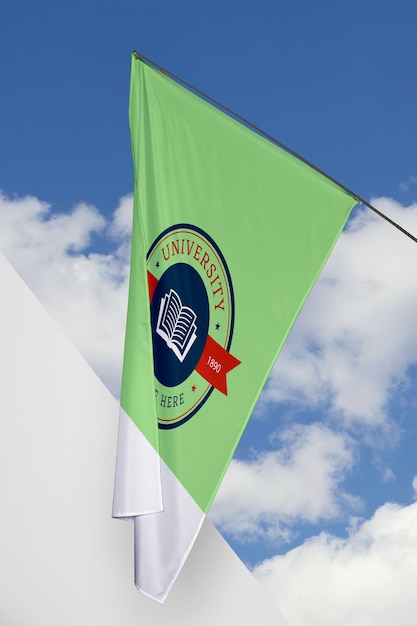 PSD Макет концепции флага университета
