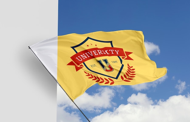 University flag concept mock-up