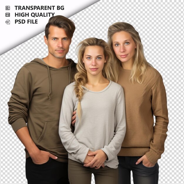 PSD unsuccessful european family ultra realistic style white