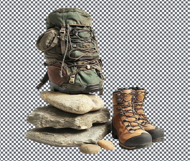 PSD unusual cairn subscription outdoor gear isolated on transparent background