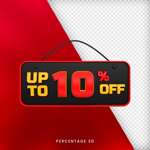 Fino al 10% di sconto sul rendering 3D Premium PSD