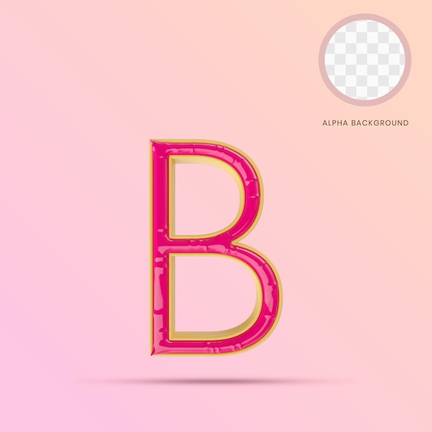 Upercase Letter B 3D
