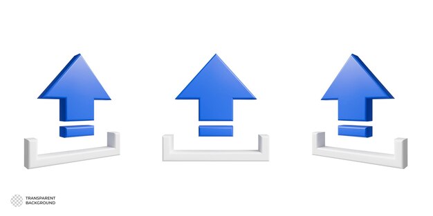 Upload 3D Icon
